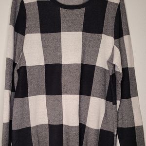 Coldwater Creek Sweater Xl Black/White